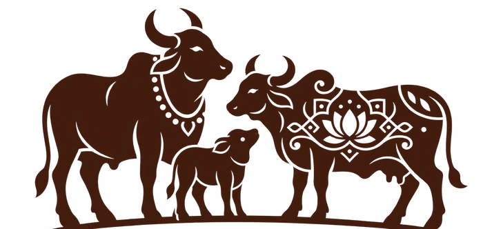 Kāmya Foundation cow family logo